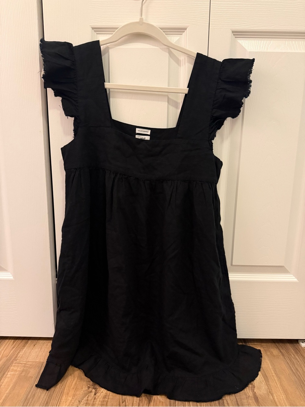 Aerie Black Linen Dress